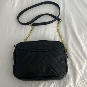 Tory Burch black medium size cross body